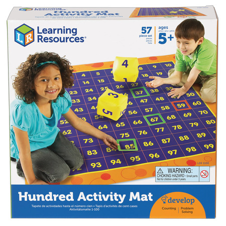 LEARNING RESOURCES Hip Hoppin’ Hundred Mat™ 1100